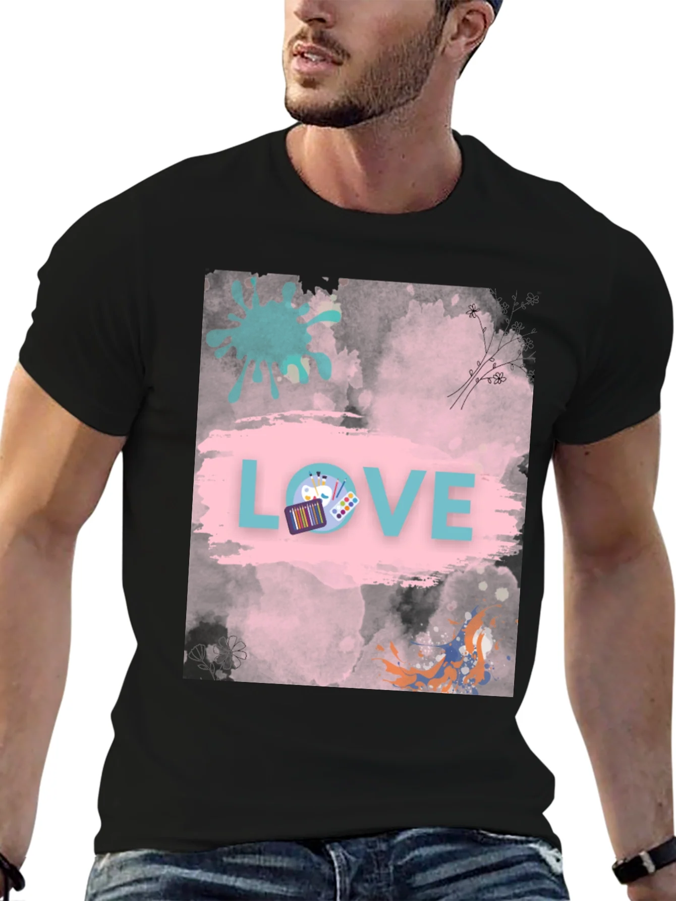 Artsy Love Graphic T-Shirt - Unique Design