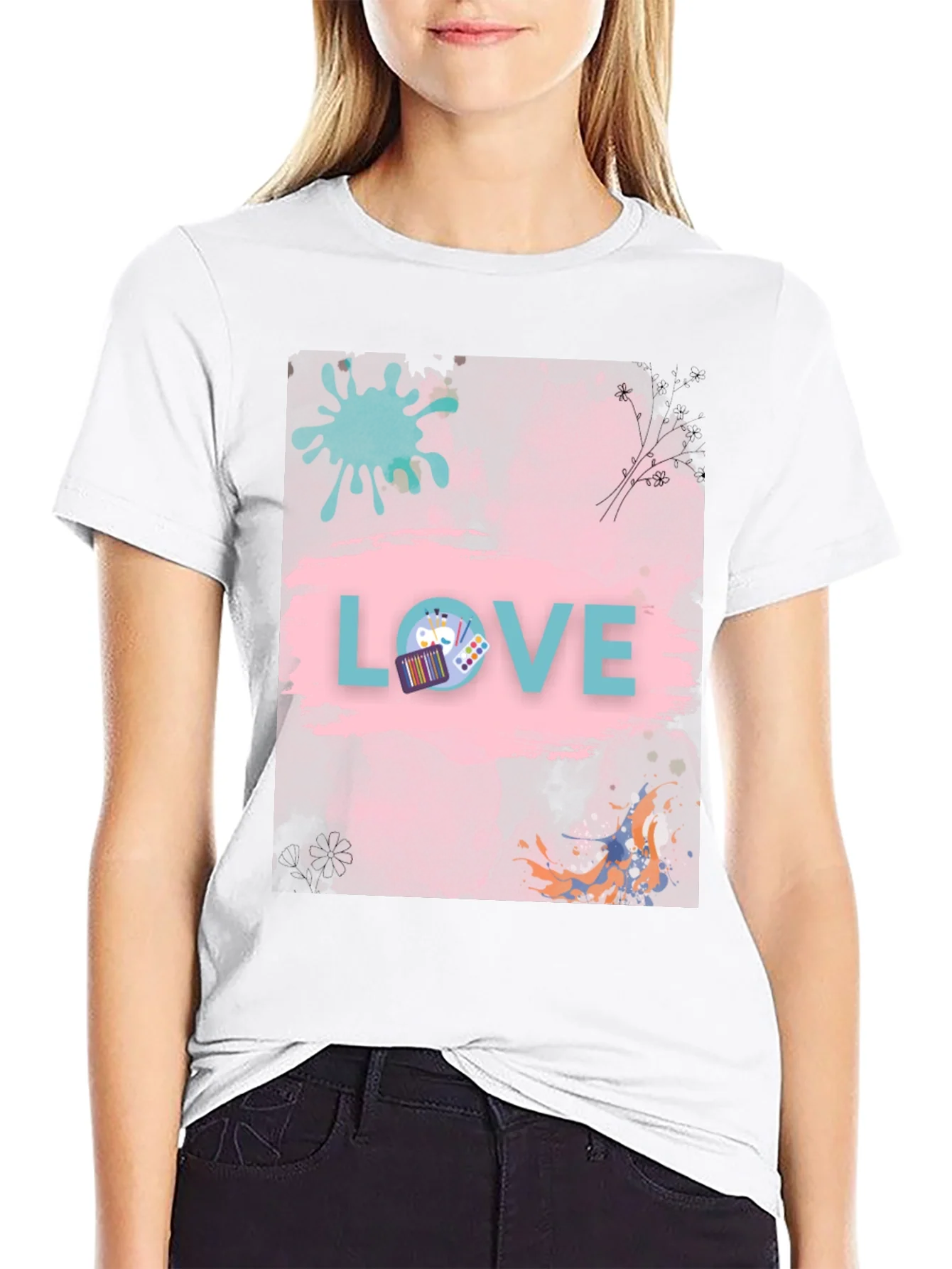 Artsy Love Graphic T-Shirt - Unique Design