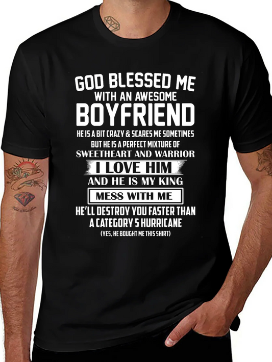 Awesome Boyfriend T-Shirt - Category 5 Hurricane