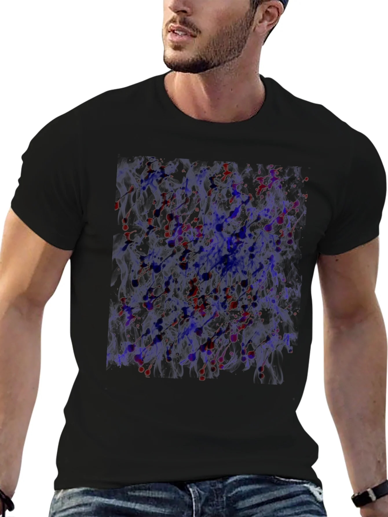 Abstract Art T-Shirt - Black