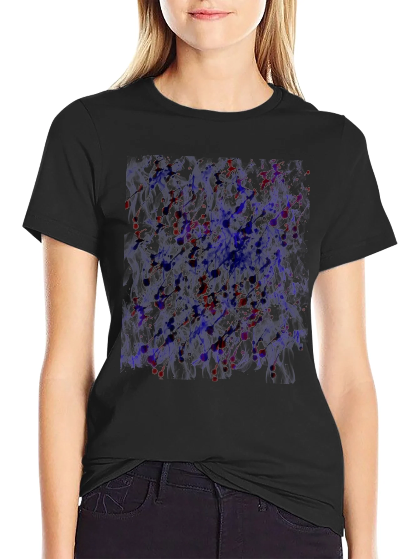 Abstract Art T-Shirt - Black