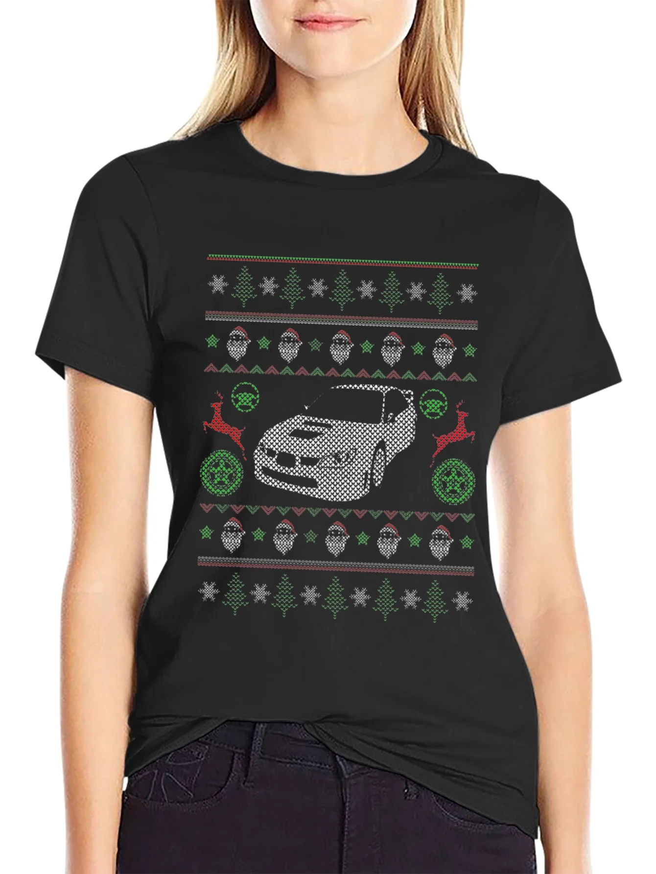 Ugly Christmas Car Sweater T-Shirt