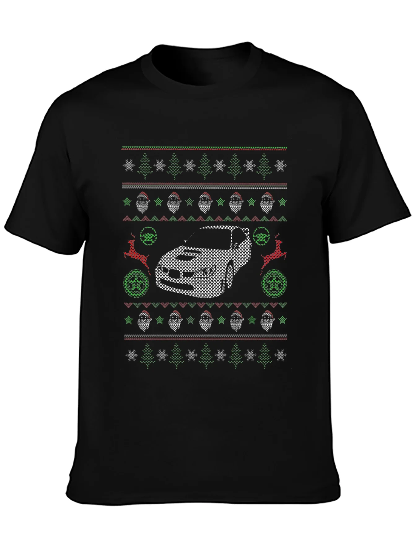 Ugly Christmas Car Sweater T-Shirt