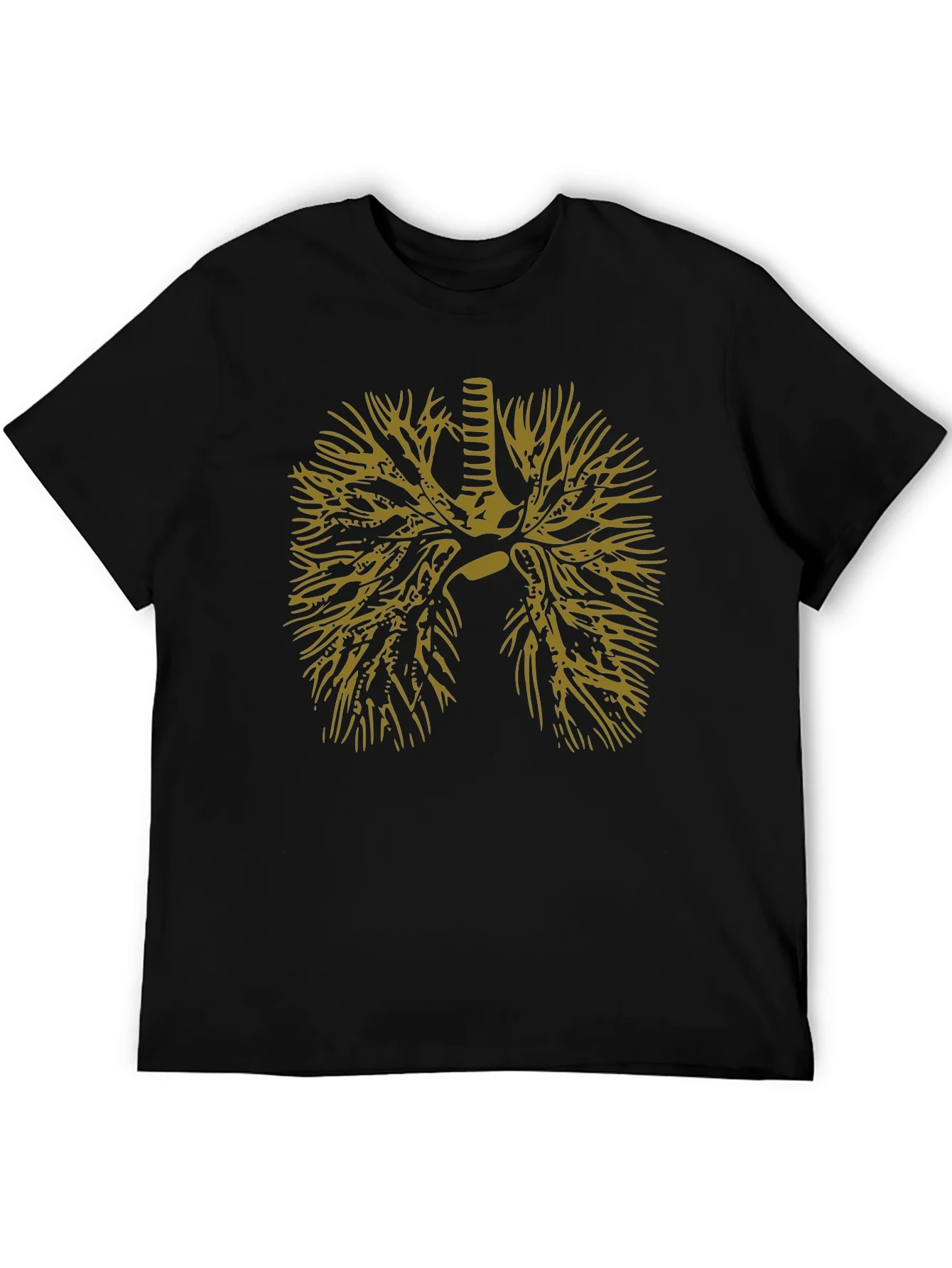 Anatomical Lungs Graphic Tee - Black