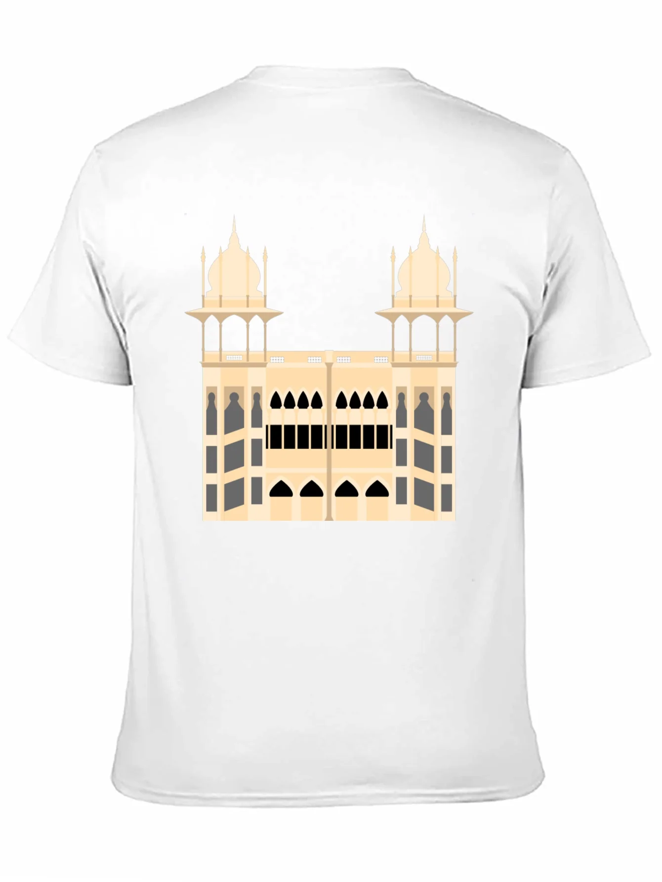 Architectural Print Black T-Shirt
