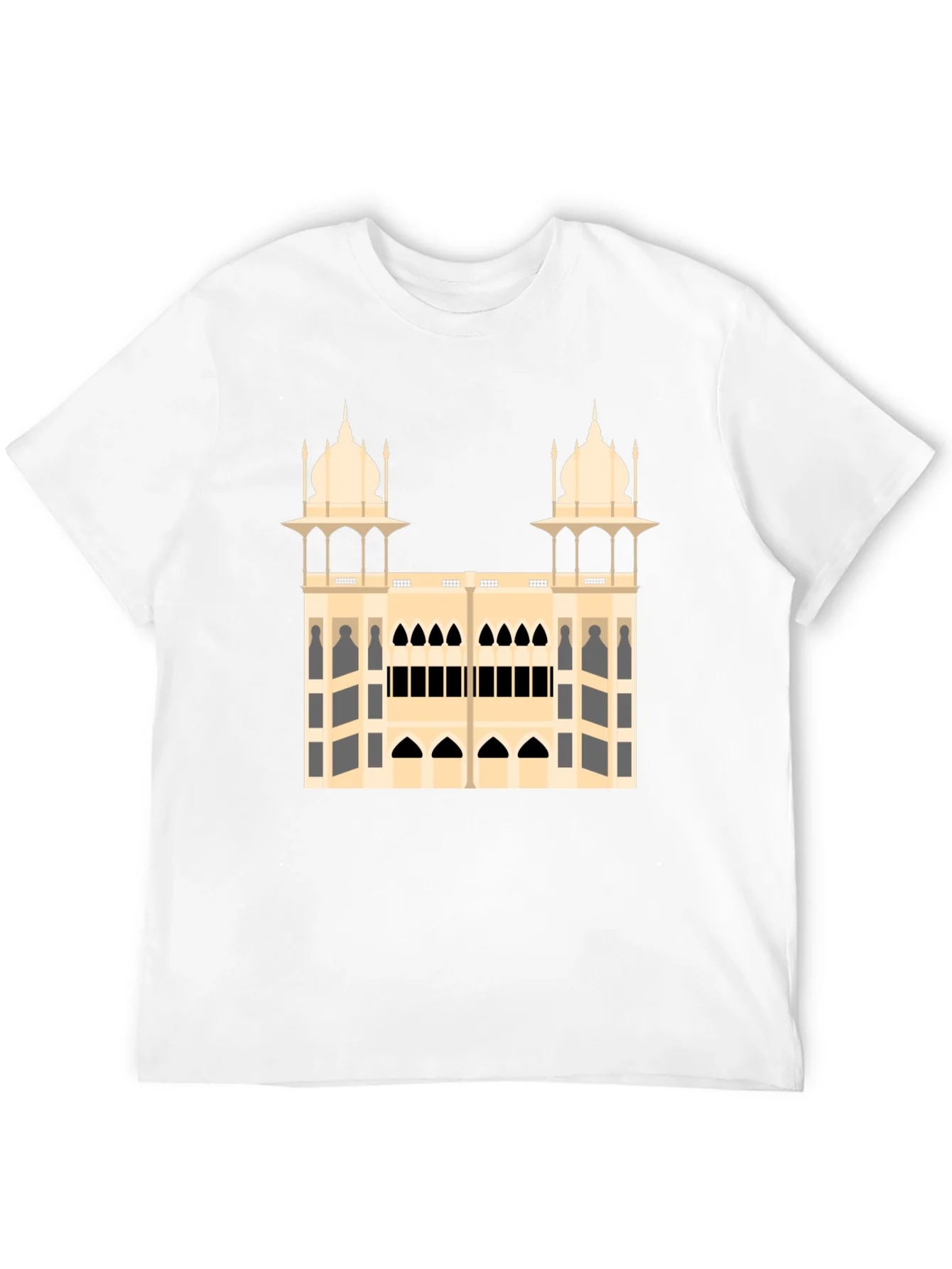 Architectural Print Black T-Shirt