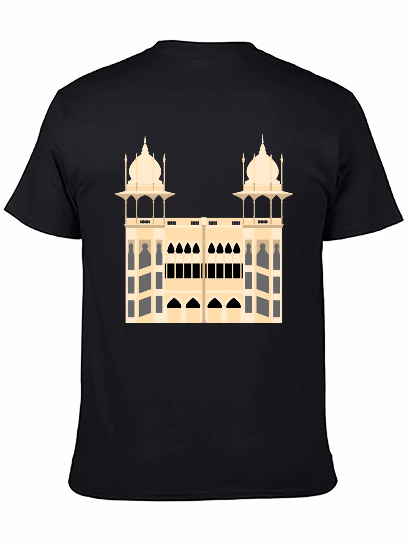 Architectural Print Black T-Shirt