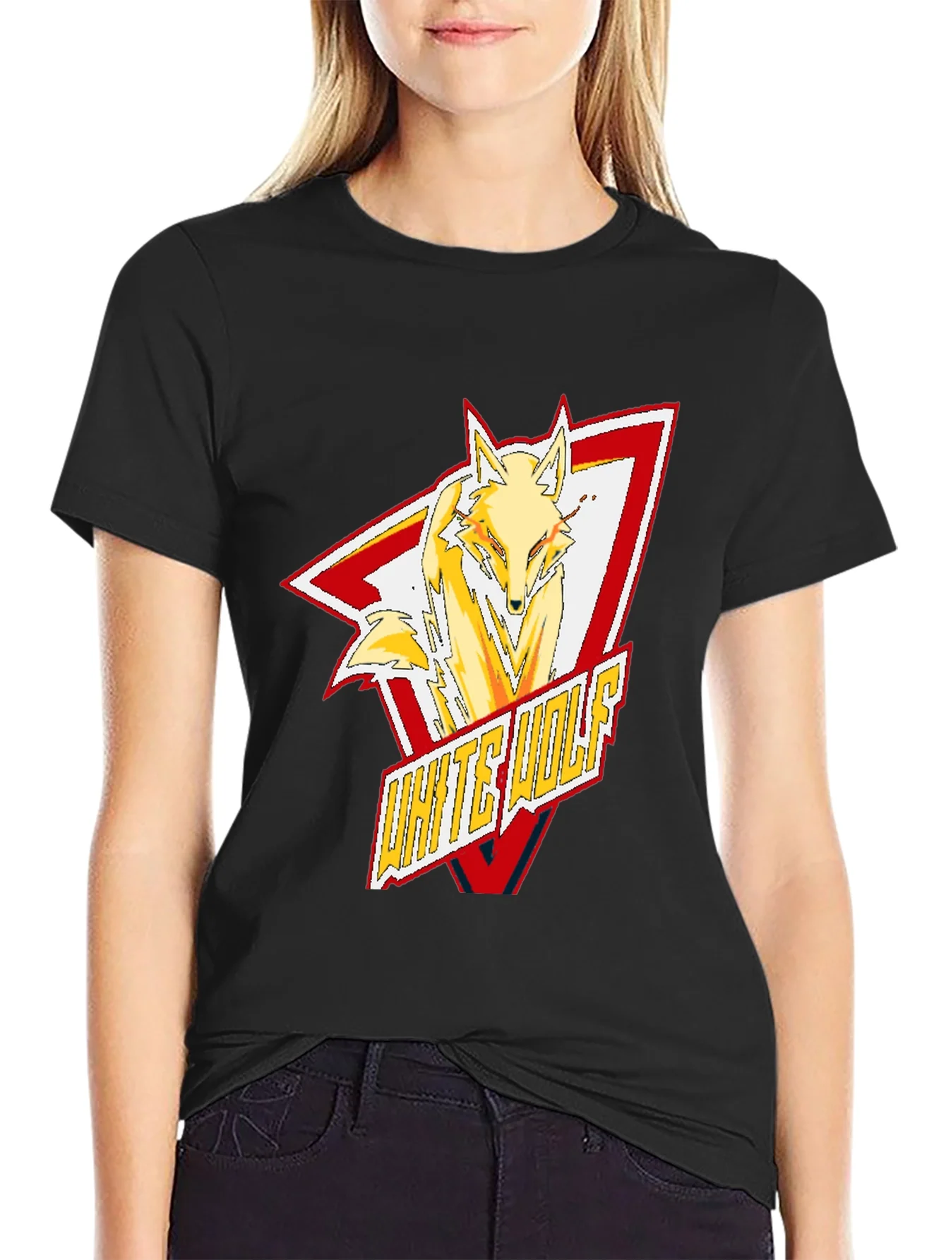 White Wolf Graphic T-Shirt - Trendy & Stylish