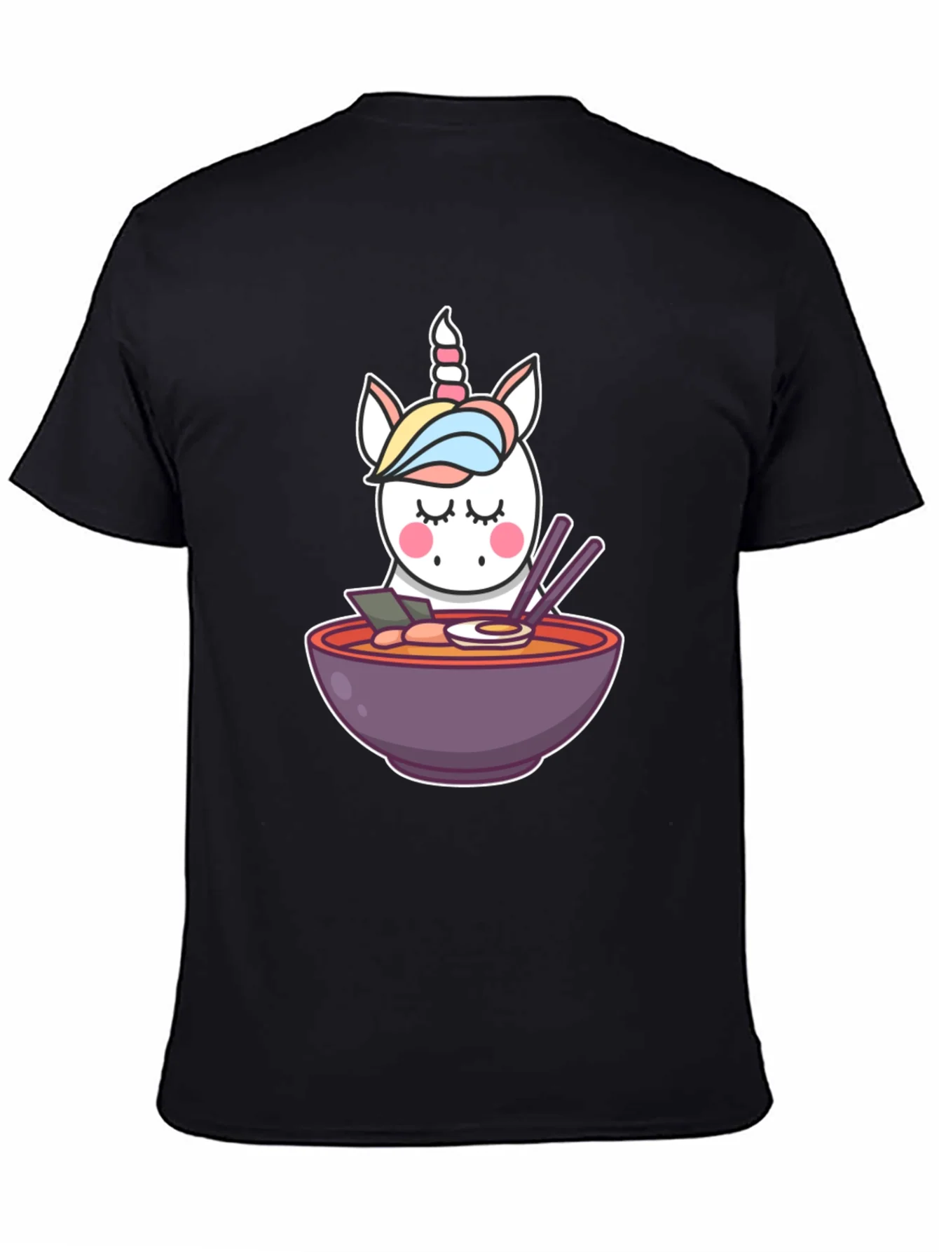 Unicorn Ramen Black T-Shirt