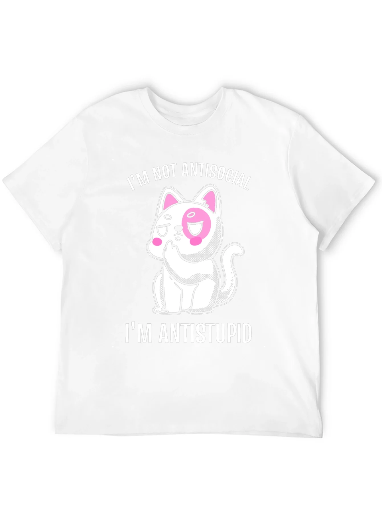 Anti-stupid Cat Graphic Tee