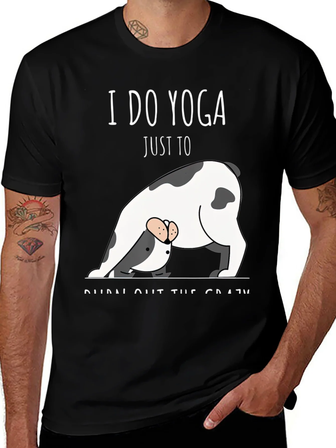 Yoga Dog T-Shirt - Burn Out The Crazy Tee