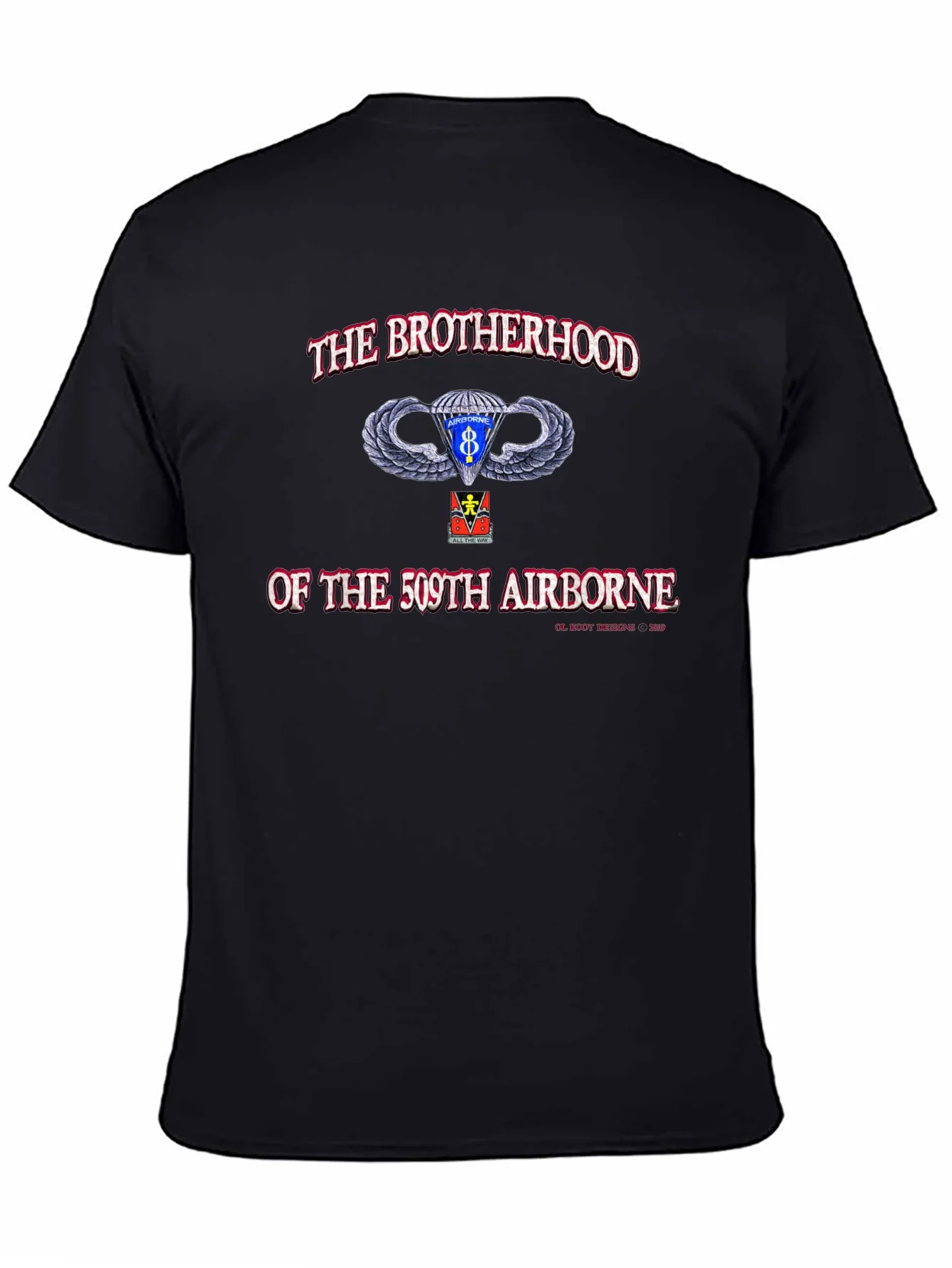 509th Airborne Brotherhood Black T-Shirt