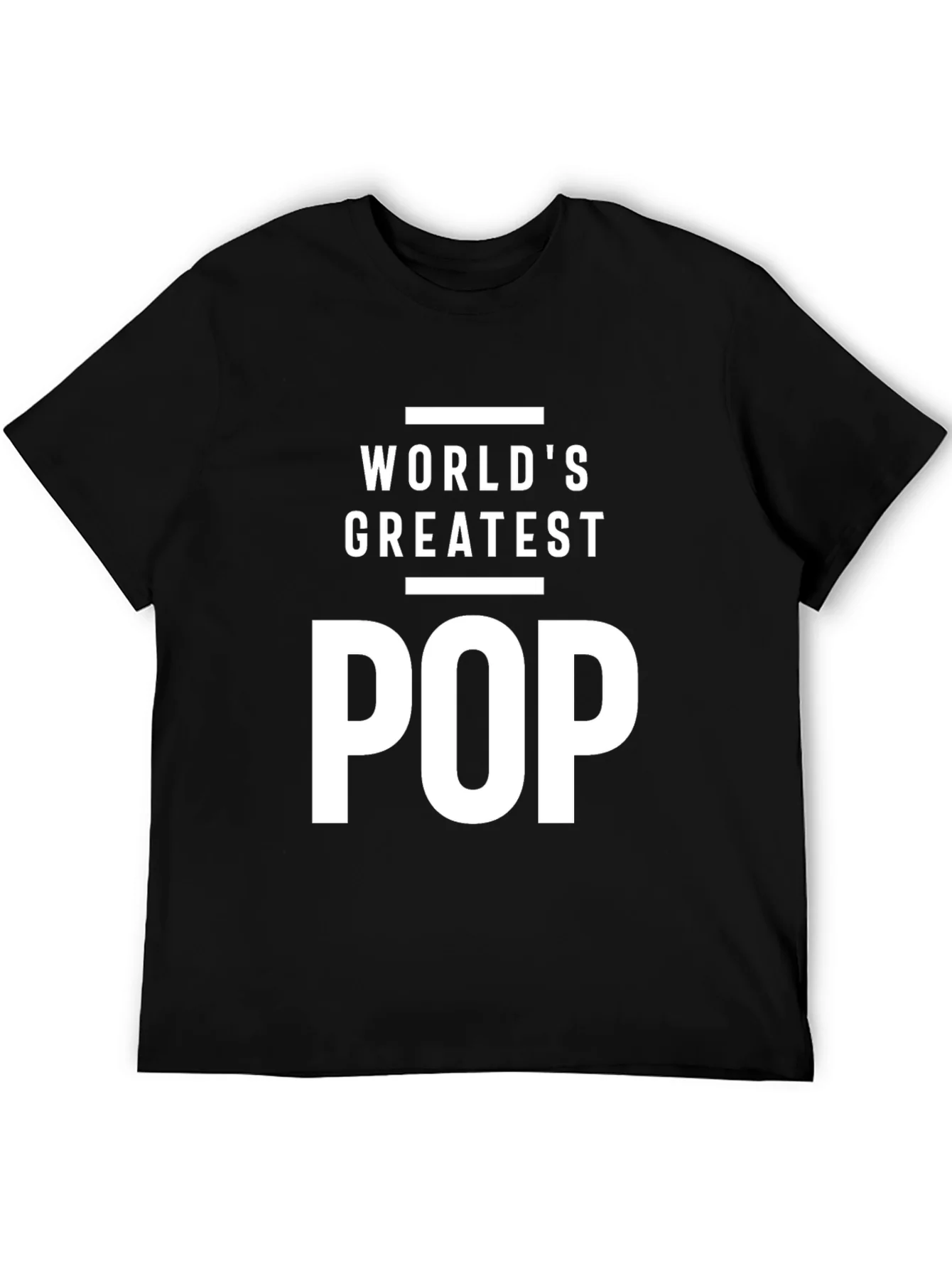 Worlds Greatest POP T-Shirt - Black Cotton Blend