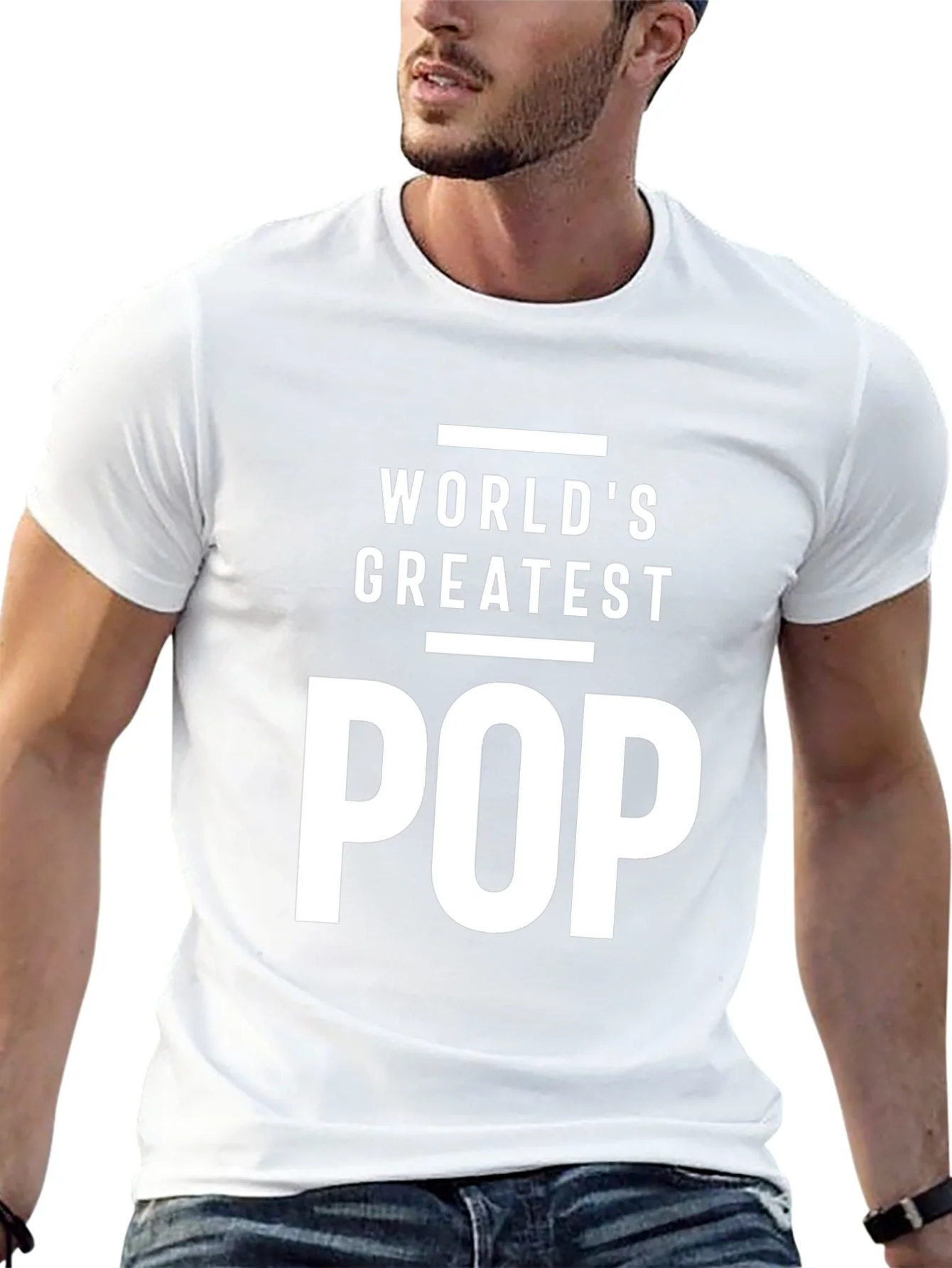 Worlds Greatest POP T-Shirt - Black Cotton Blend