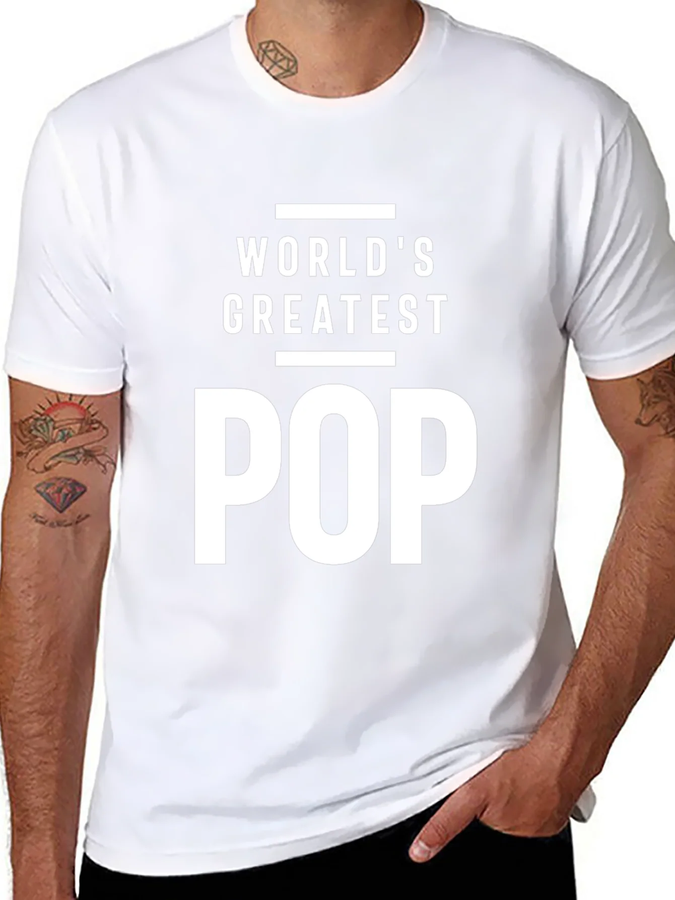 Worlds Greatest POP T-Shirt - Black Cotton Blend