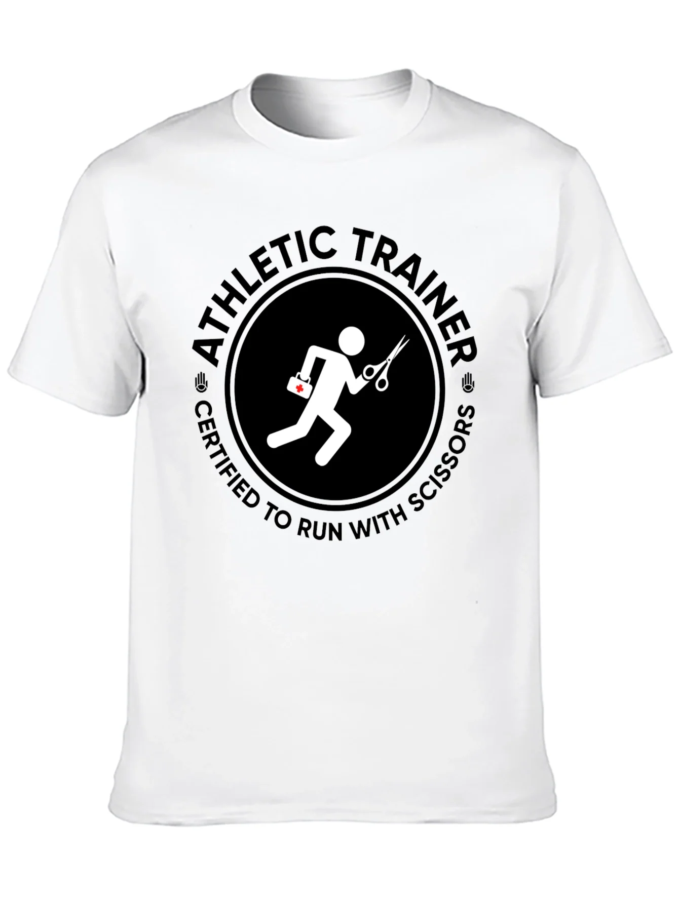 Athletic Trainer Certified to Run with Scissors T-Shirt