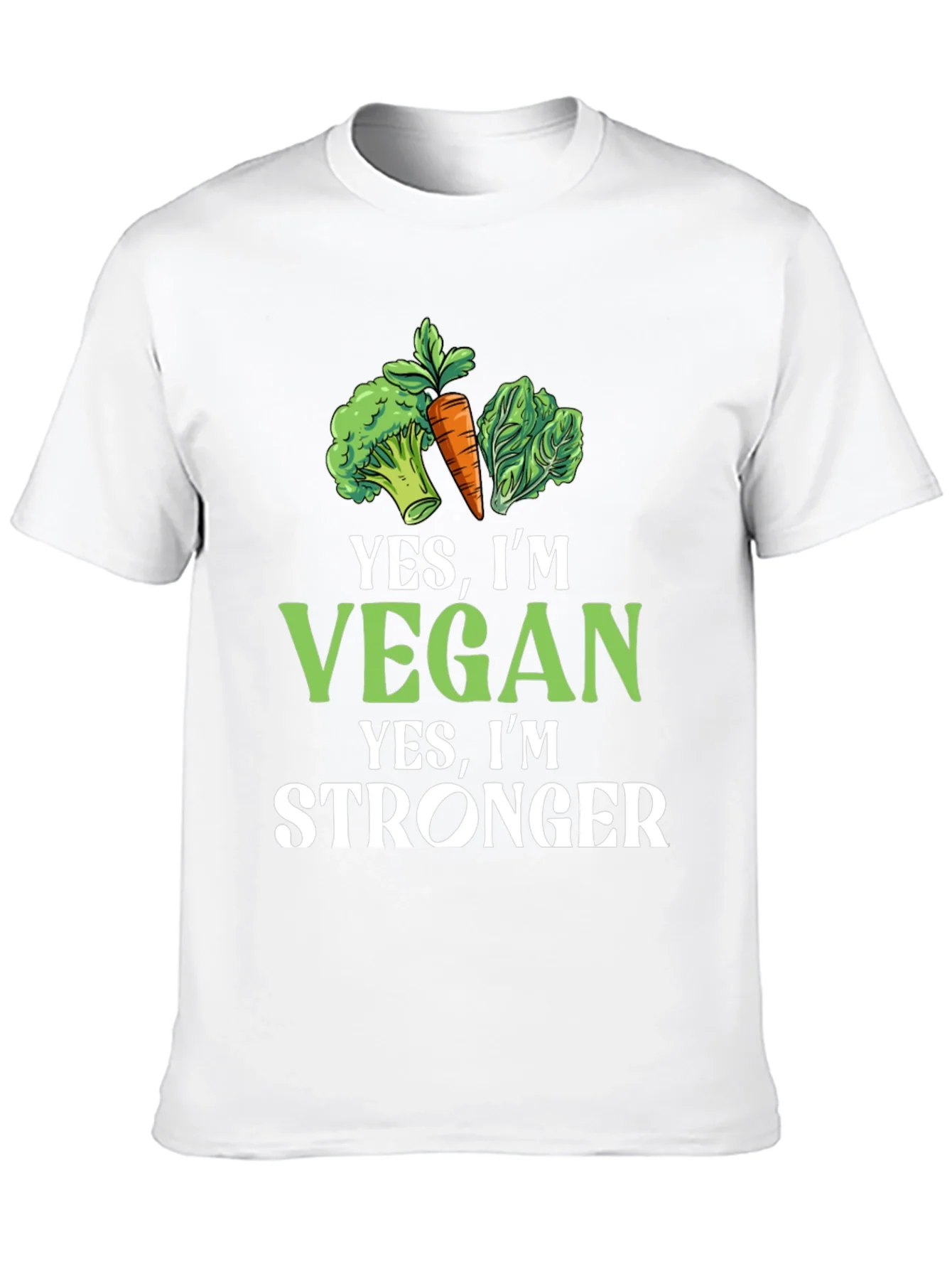 Vegan Stronger Graphic Tee - Plant-Based Power!