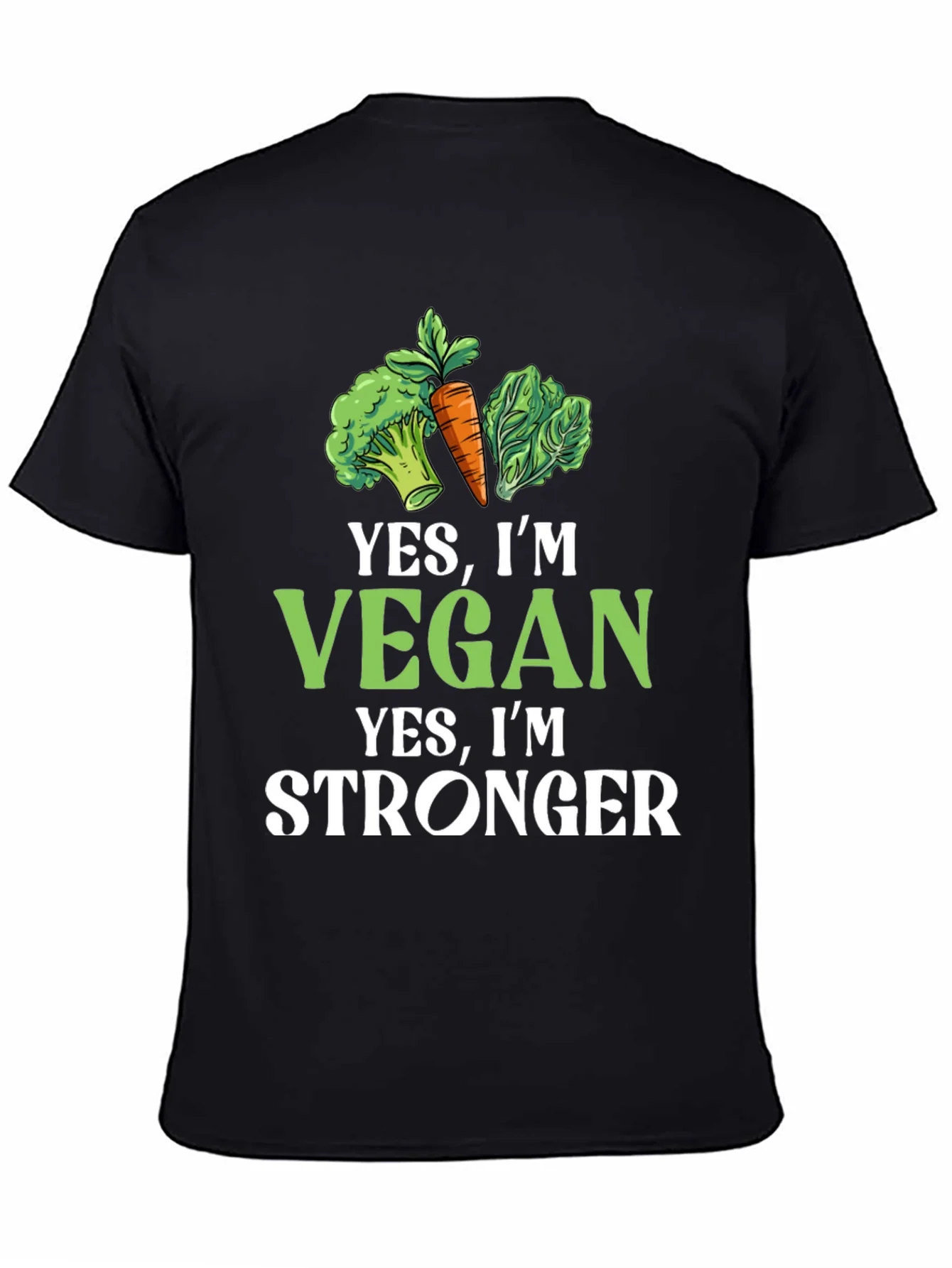 Vegan Stronger Graphic Tee - Plant-Based Power!