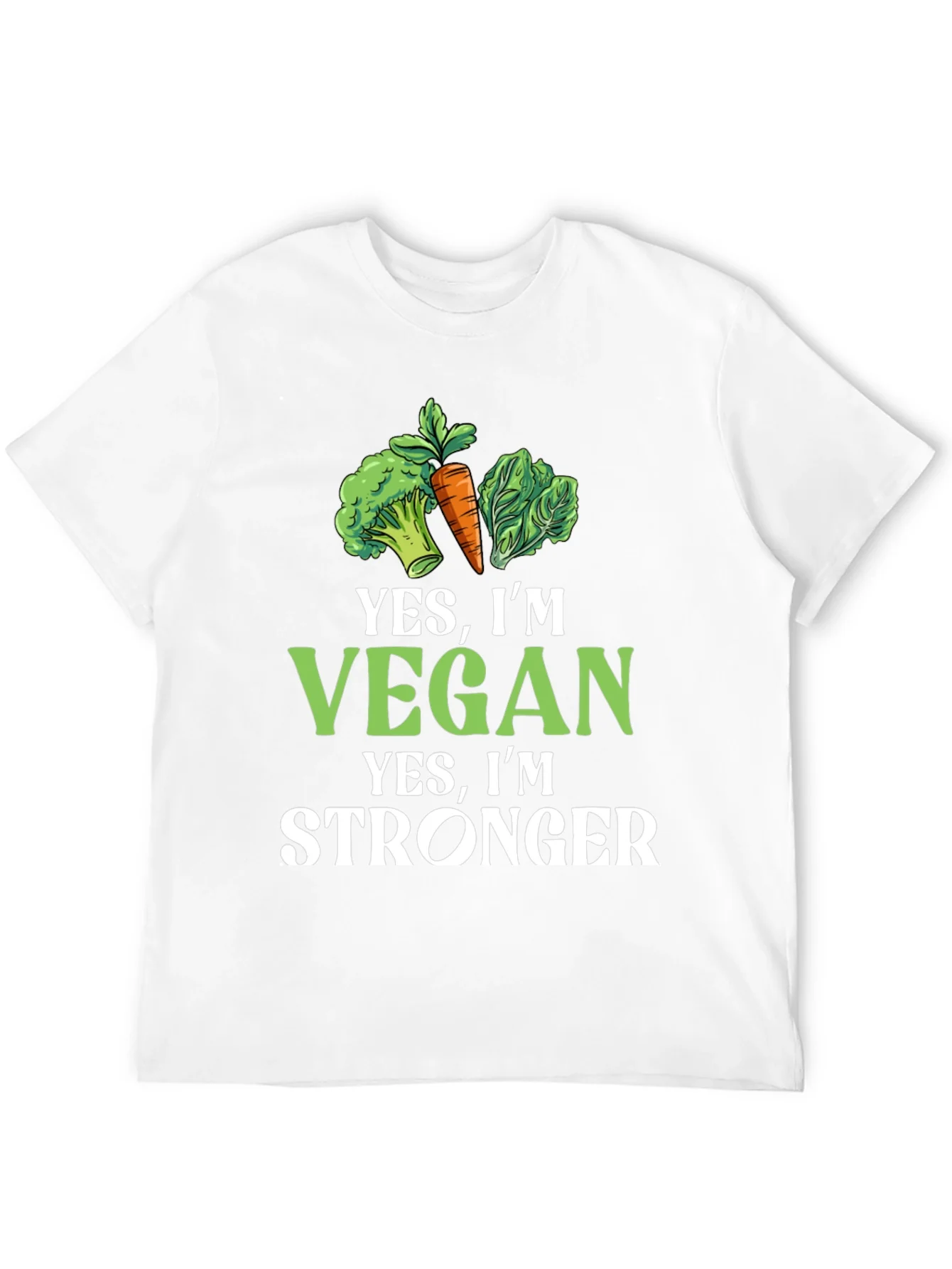 Vegan Stronger Graphic Tee - Plant-Based Power!