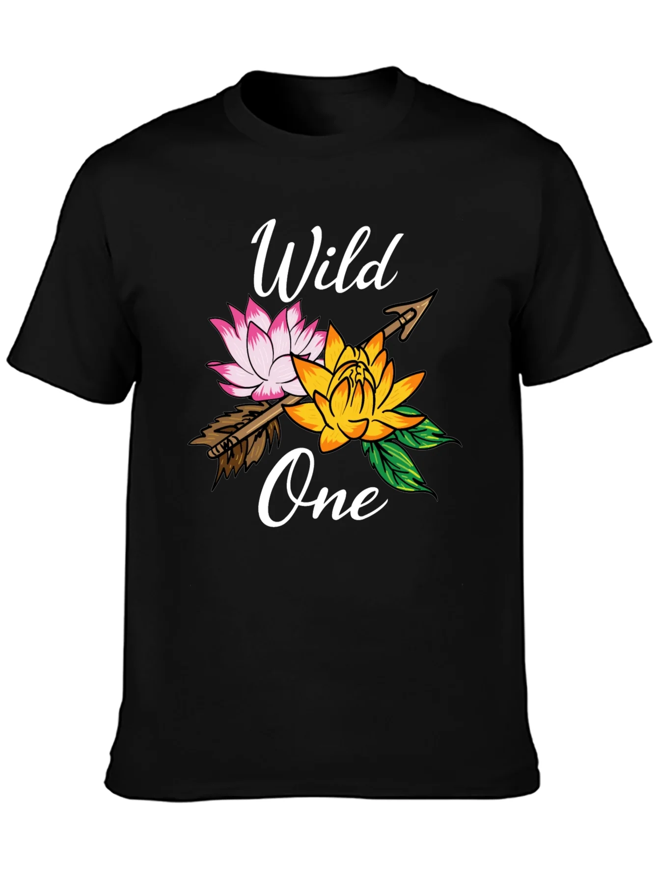 Wild One Floral Arrow Graphic T-Shirt