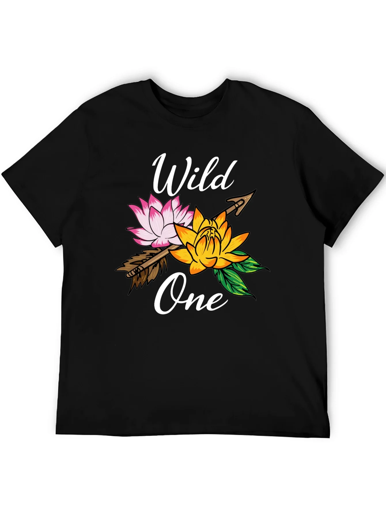 Wild One Floral Arrow Graphic T-Shirt