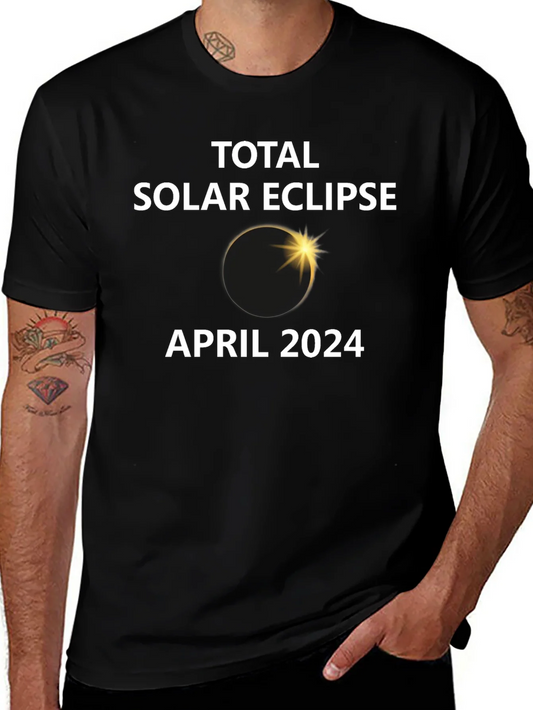 Total Solar Eclipse April 2024 Black T-Shirt