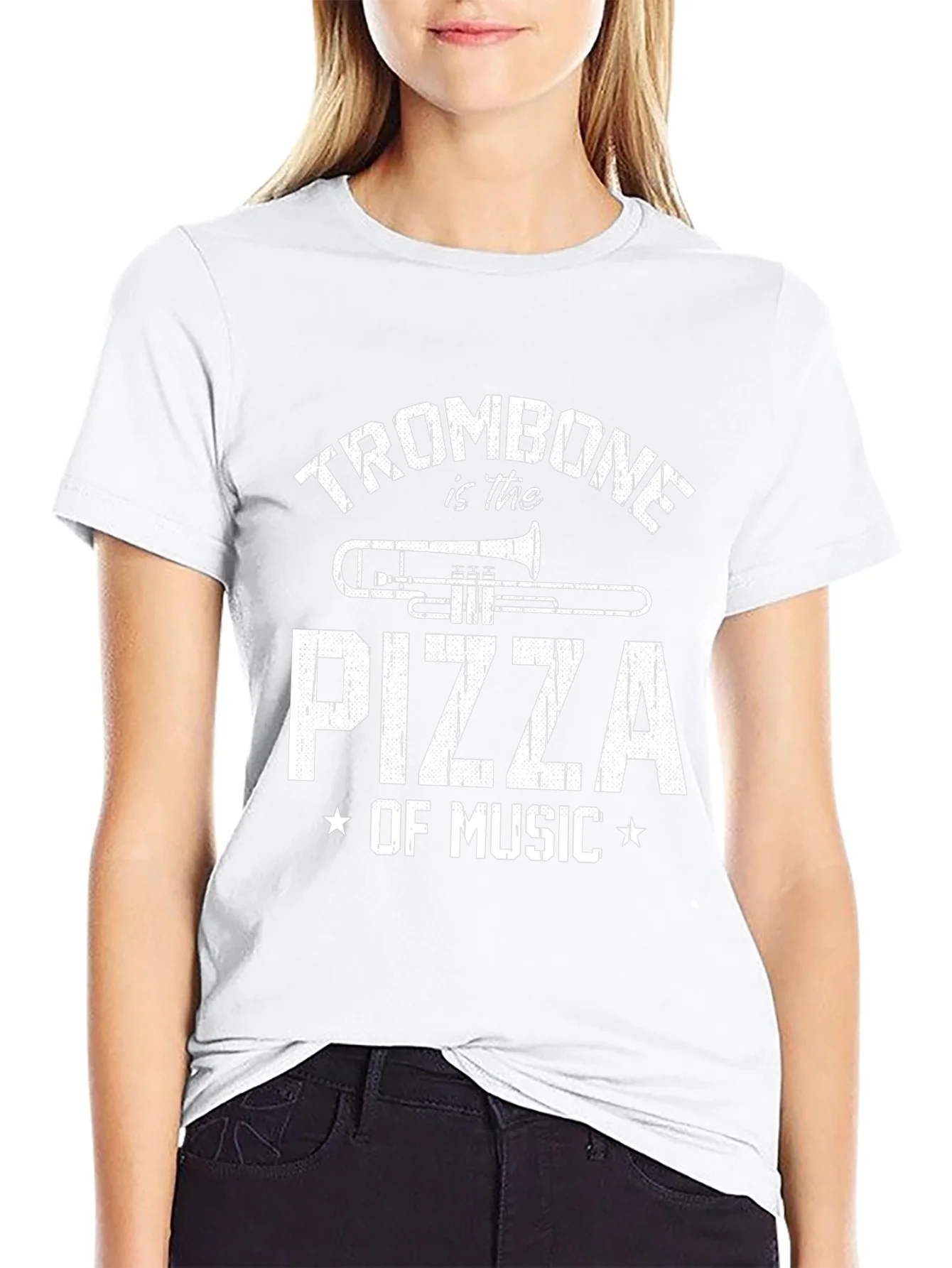 Trombone is the Pizza of Music - Funny T-Shirt