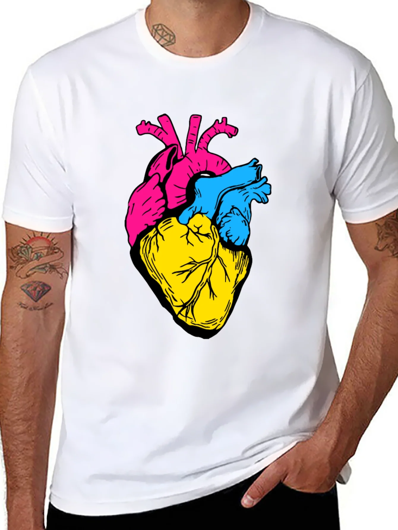 Anatomical Heart Tee - Bold Graphic Print