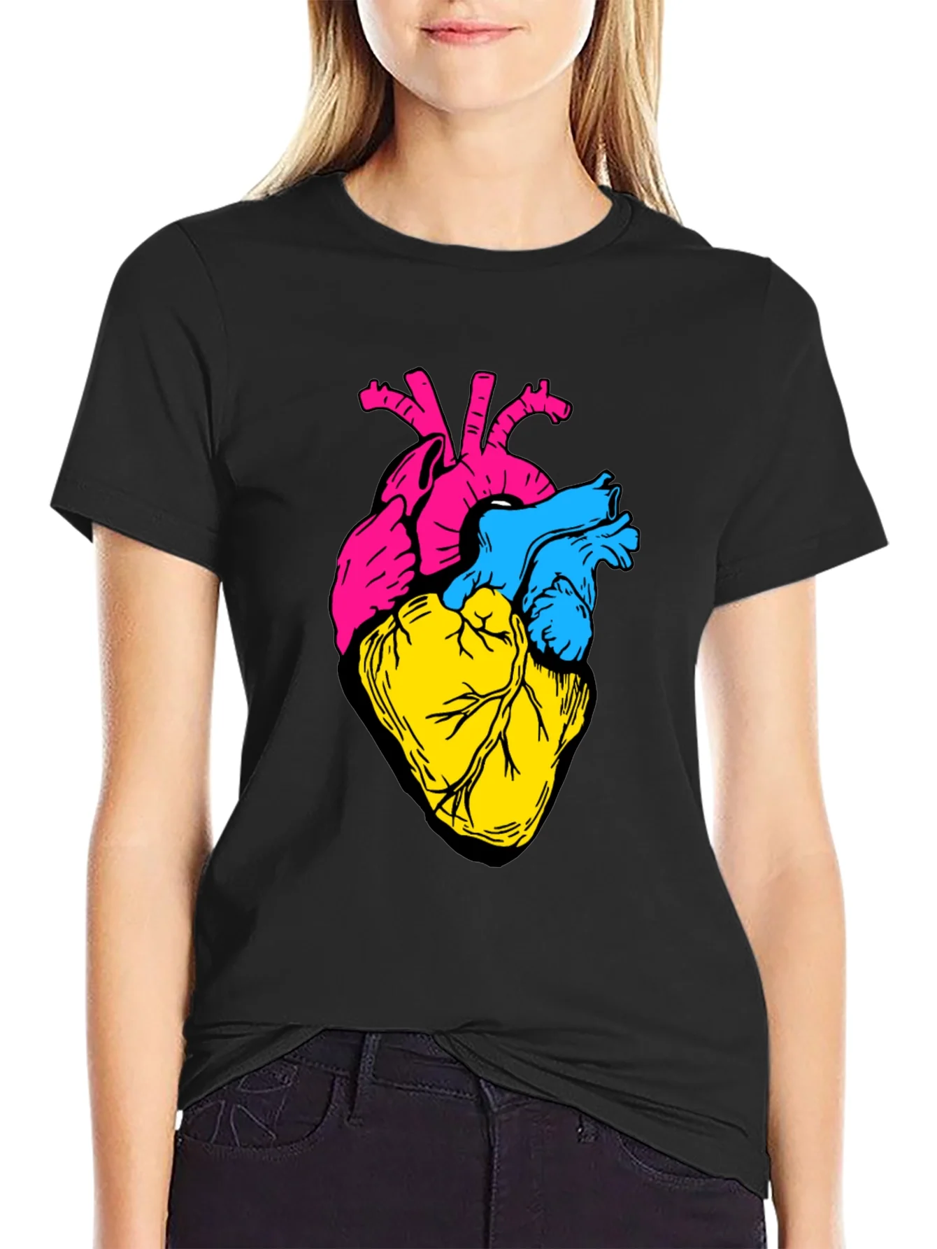 Anatomical Heart Tee - Bold Graphic Print