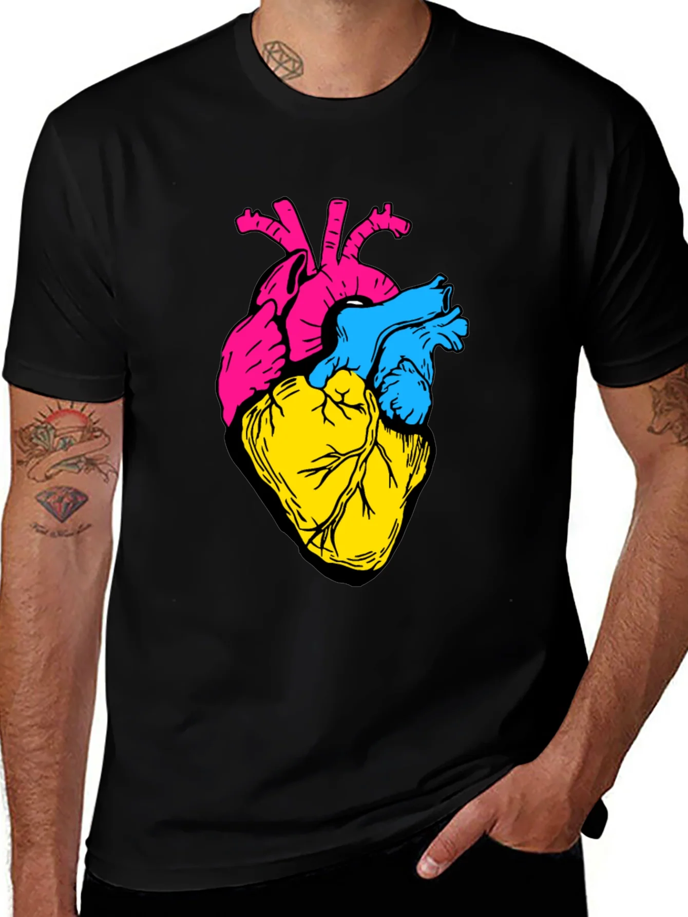 Anatomical Heart Tee - Bold Graphic Print