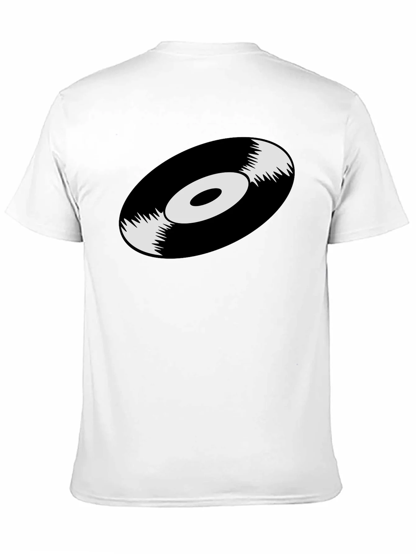 Vinyl Record Graphic T-Shirt - Black