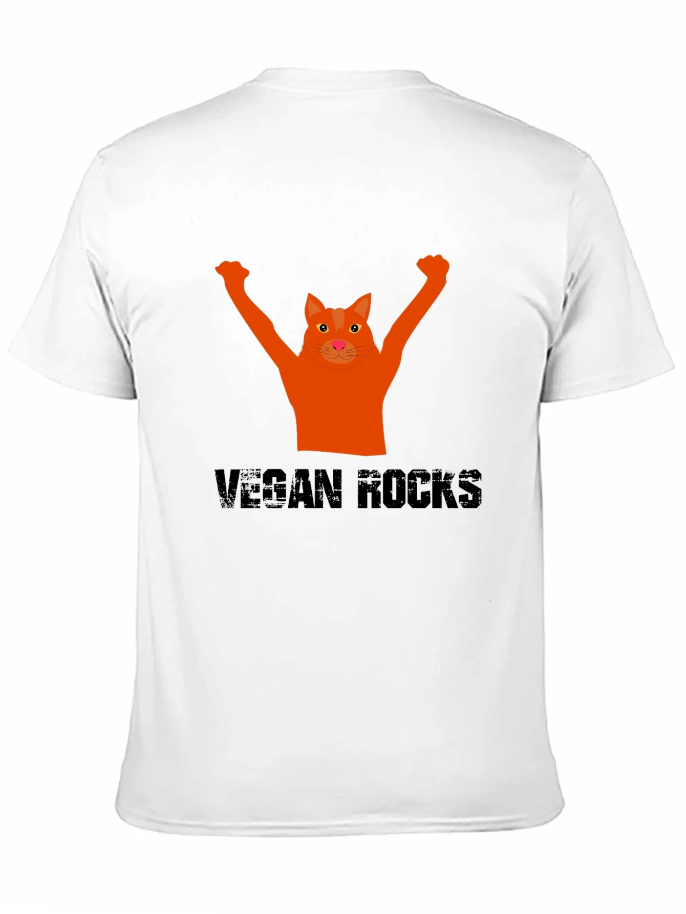 Vegan Rocks Cat T-Shirt