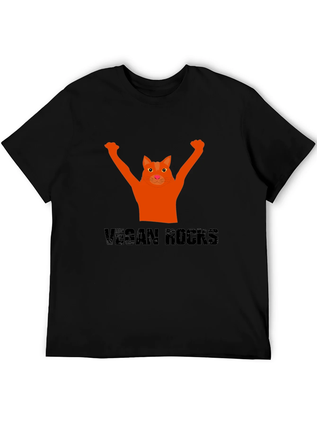 Vegan Rocks Cat T-Shirt