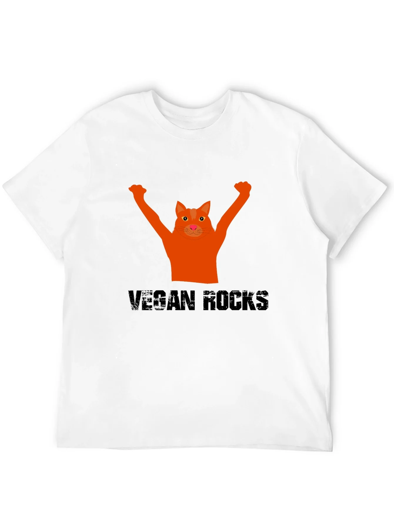 Vegan Rocks Cat T-Shirt