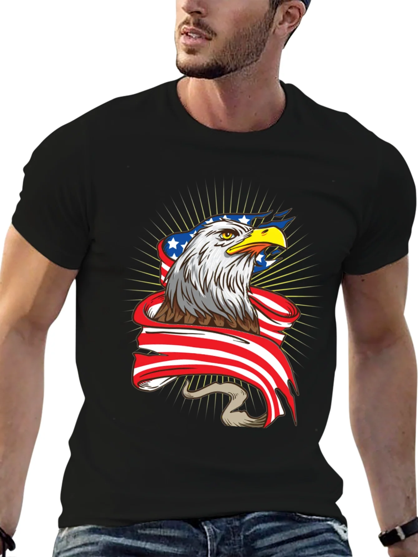 American Eagle Graphic Tee - Patriotic T-Shirt