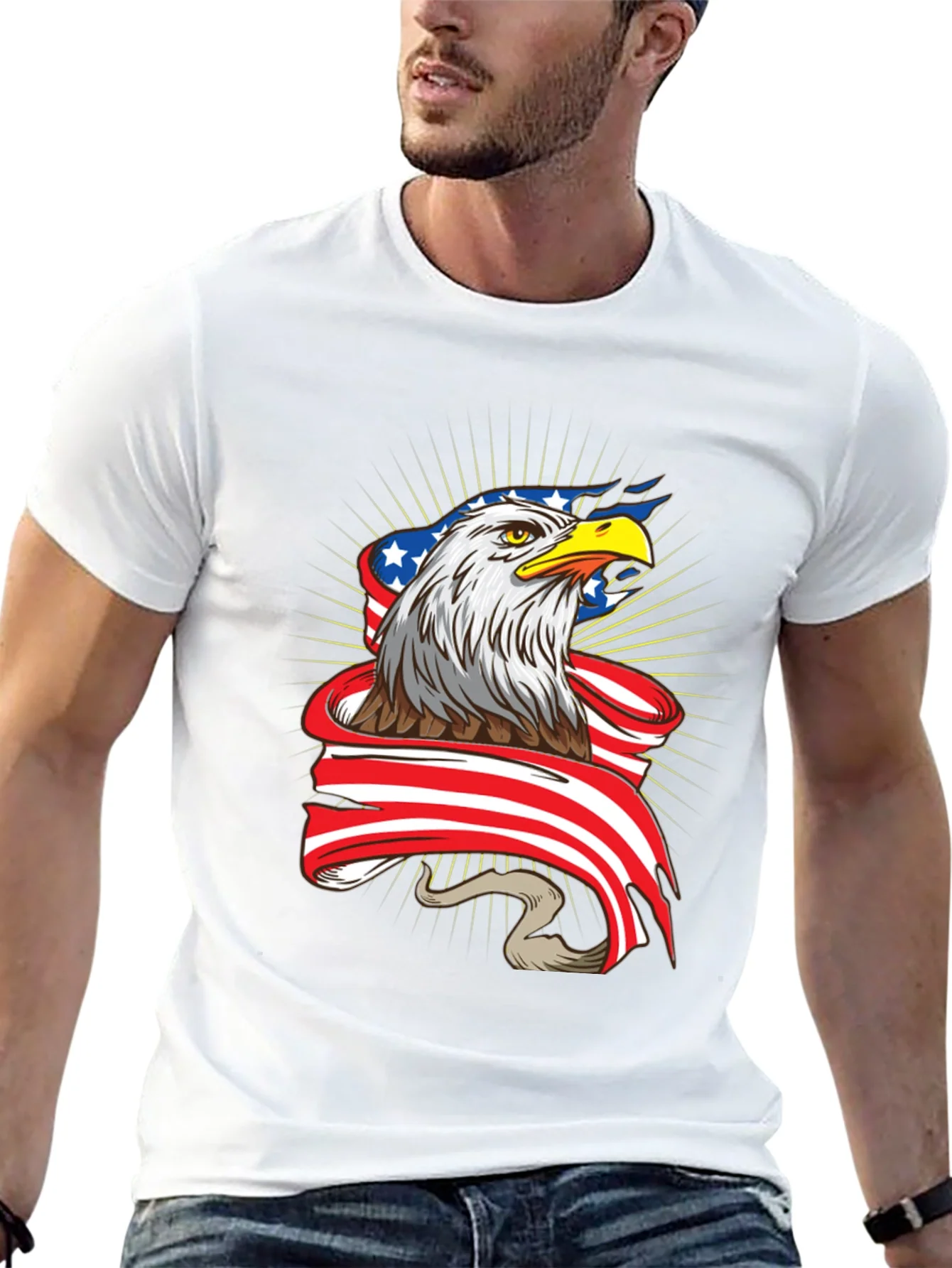 American Eagle Graphic Tee - Patriotic T-Shirt