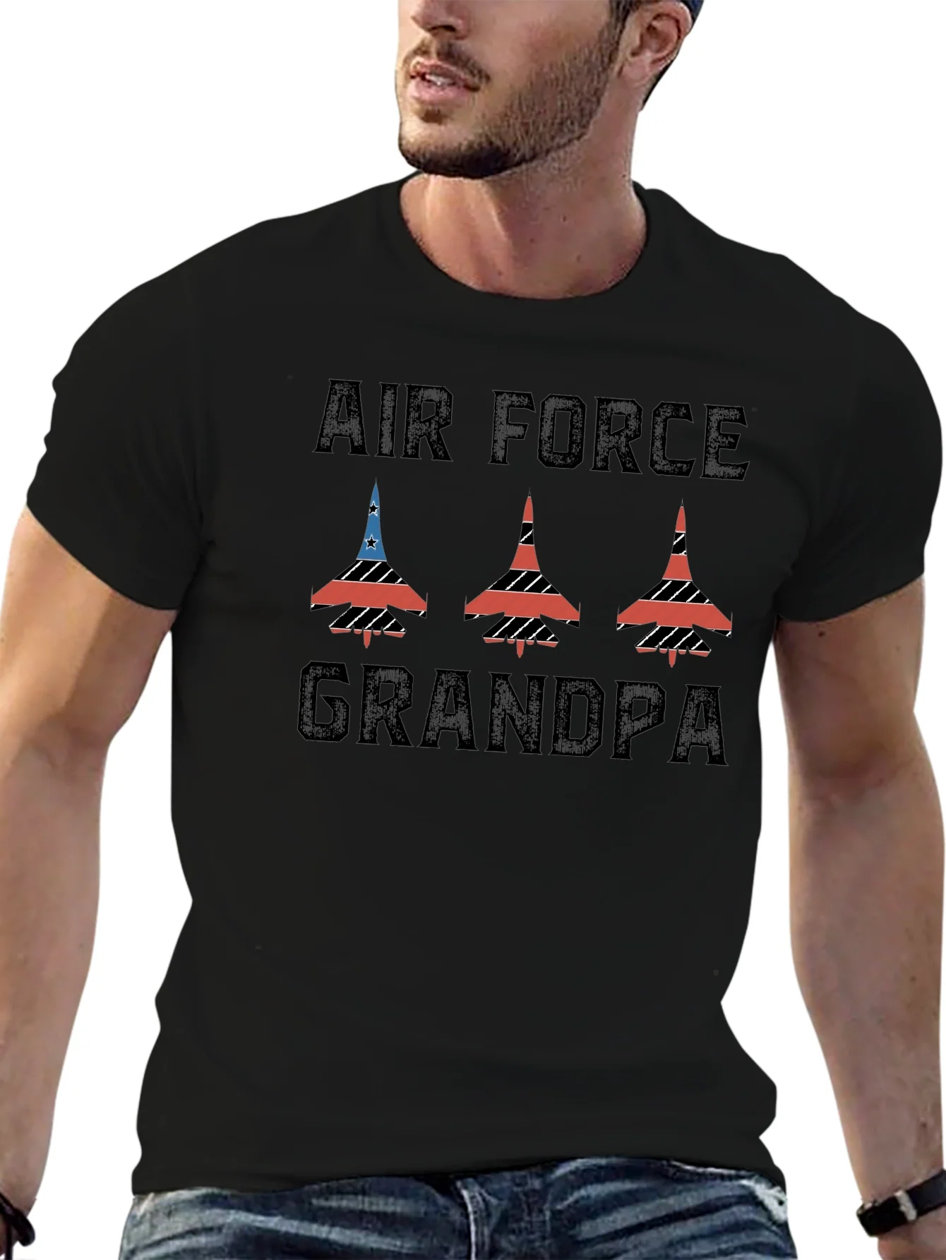 Air Force Grandpa Graphic T-Shirt