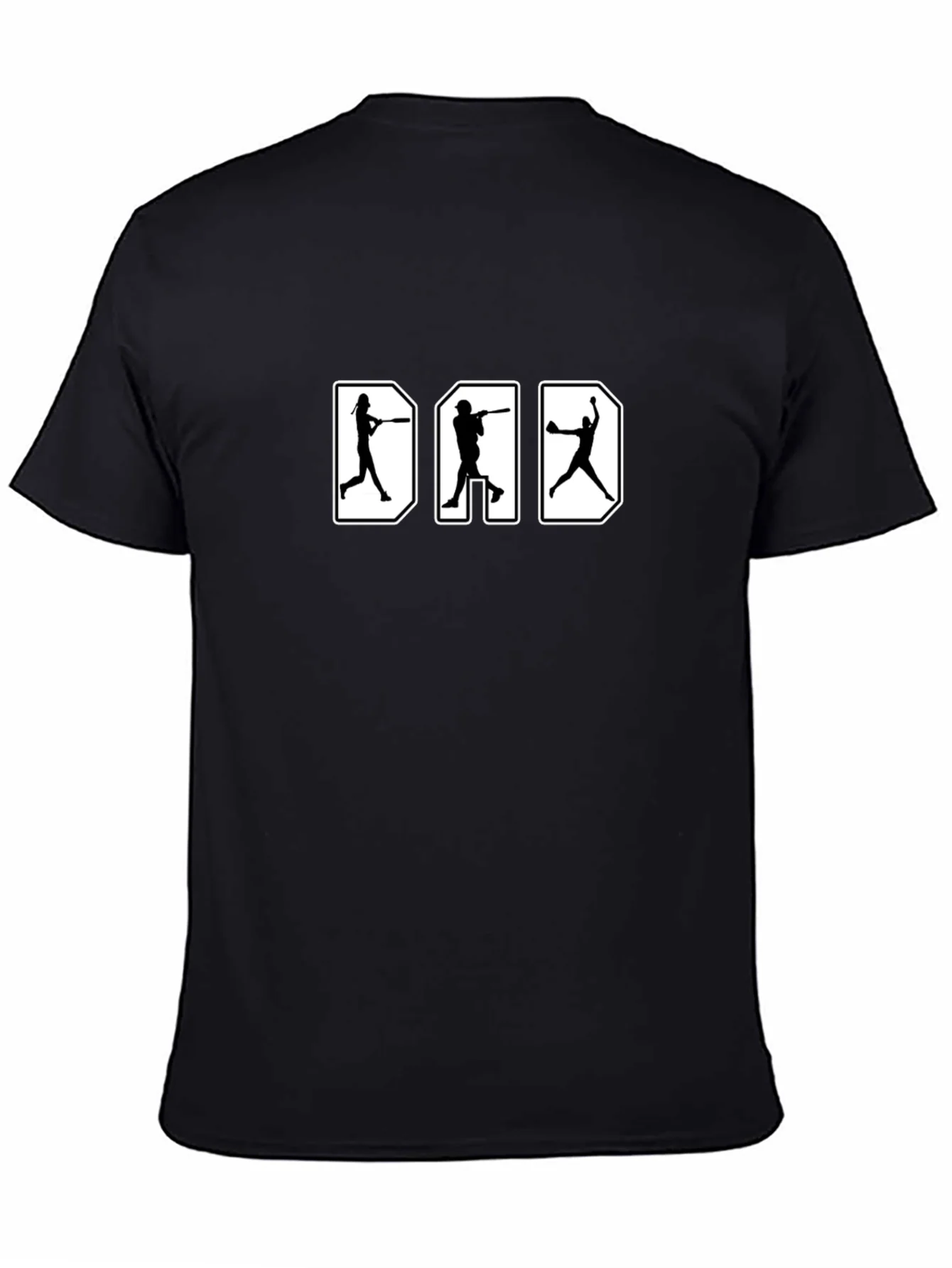 Baseball Dad Graphic Tee - Black