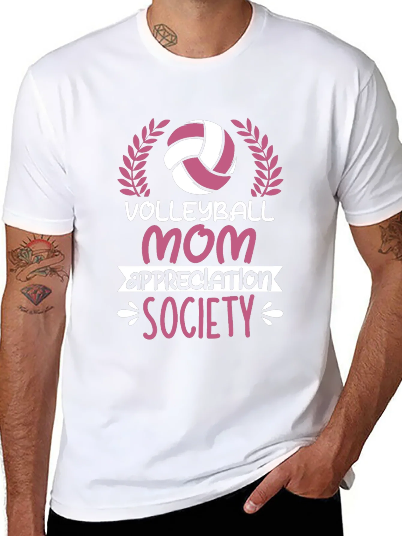 Volleyball Mom Appreciation Society Black T-Shirt