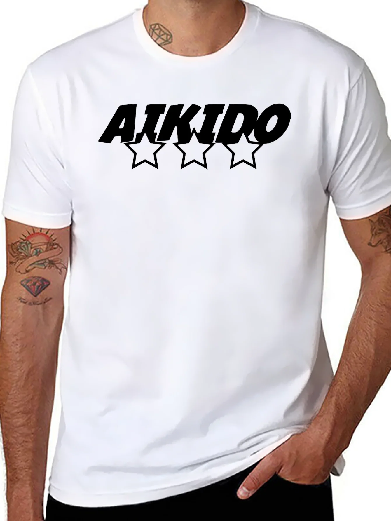 Aikido Star Graphic T-Shirt - Martial Arts Tee
