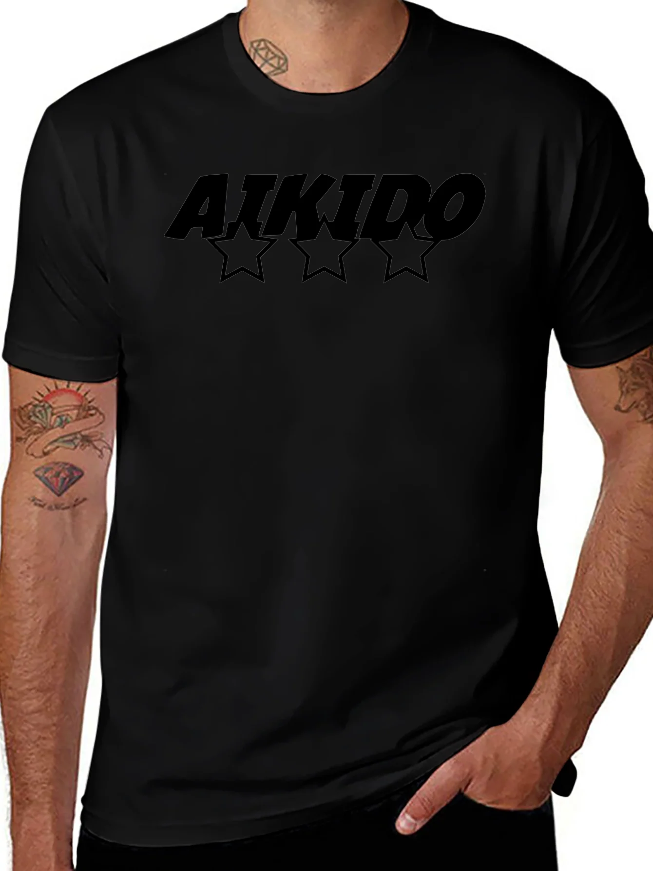 Aikido Star Graphic T-Shirt - Martial Arts Tee
