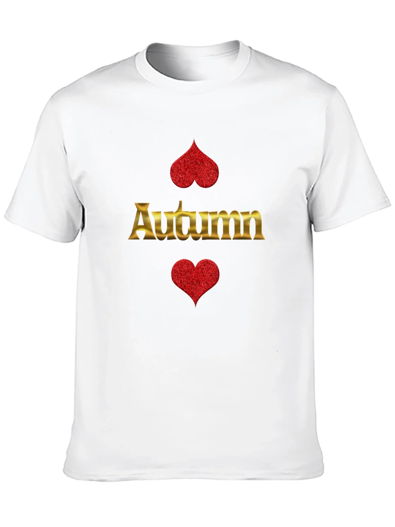 Autumn Heart Graphic Print T-Shirt