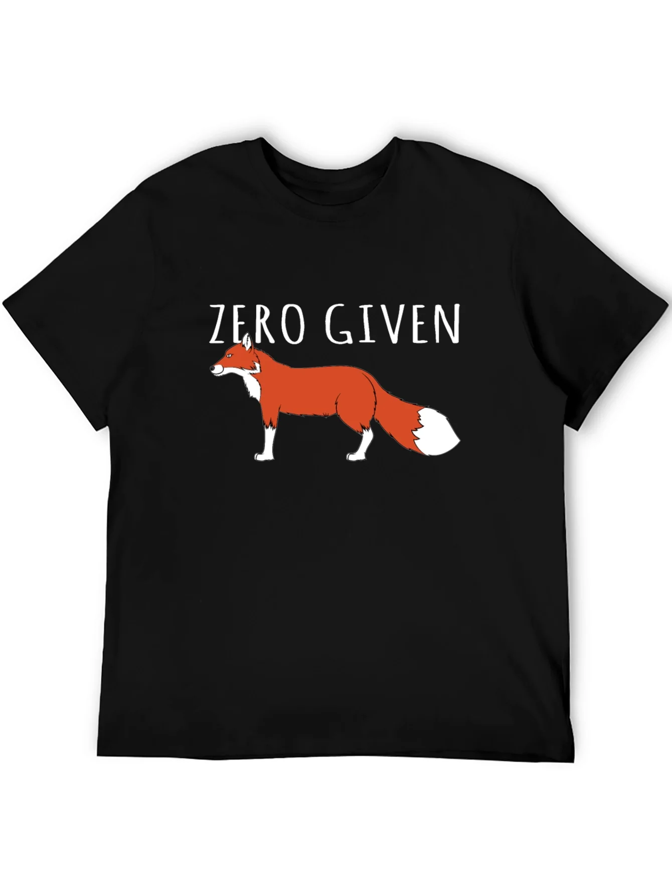 Zero Given Fox Graphic Tee - Mens Black T-Shirt