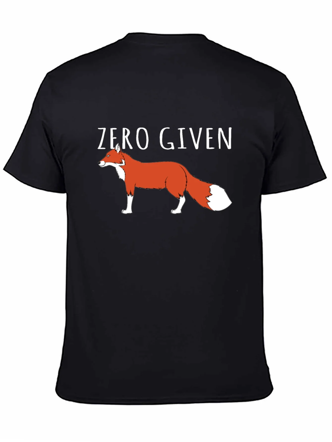 Zero Given Fox Graphic Tee - Mens Black T-Shirt