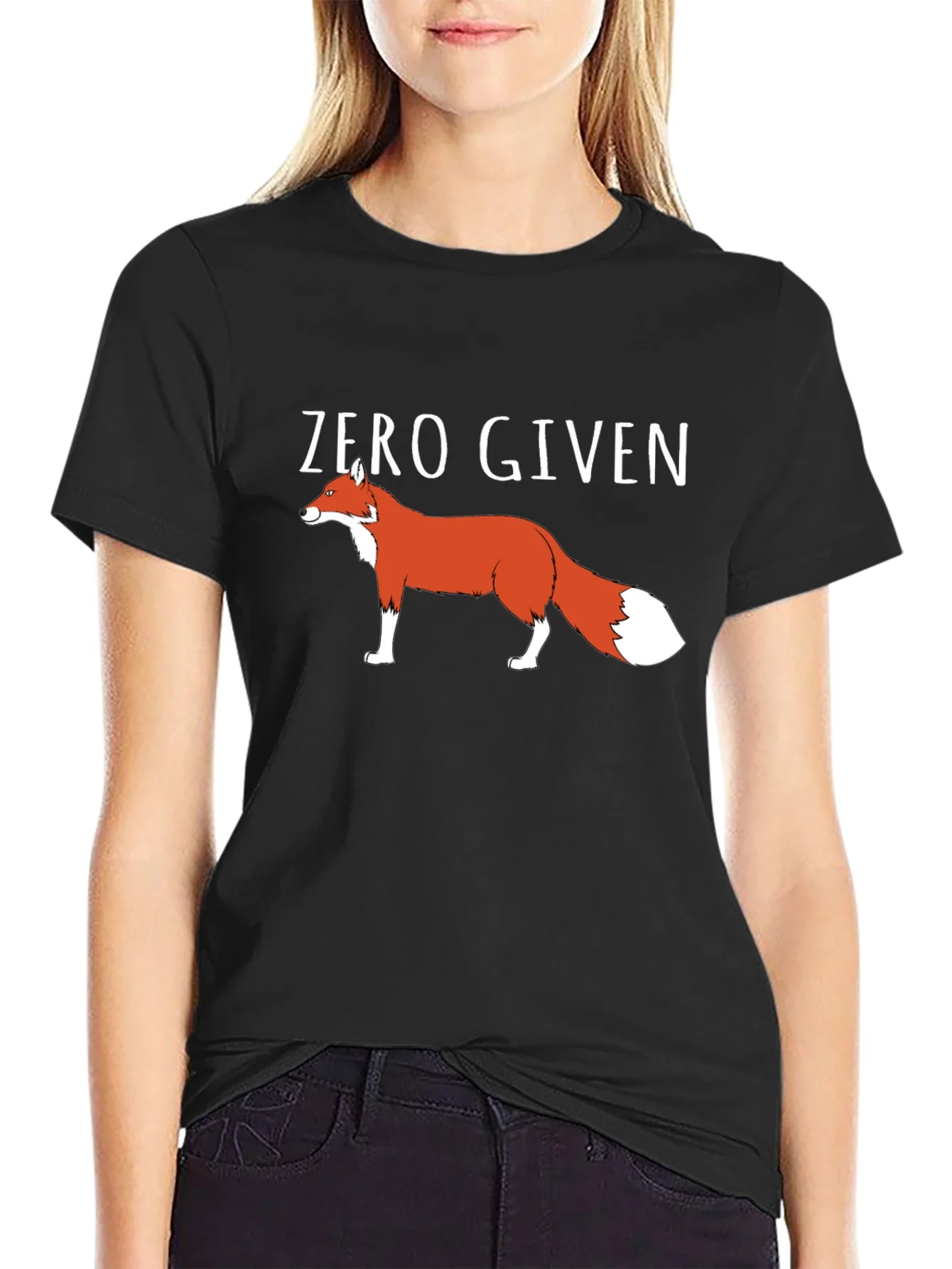 Zero Given Fox Graphic Tee - Mens Black T-Shirt