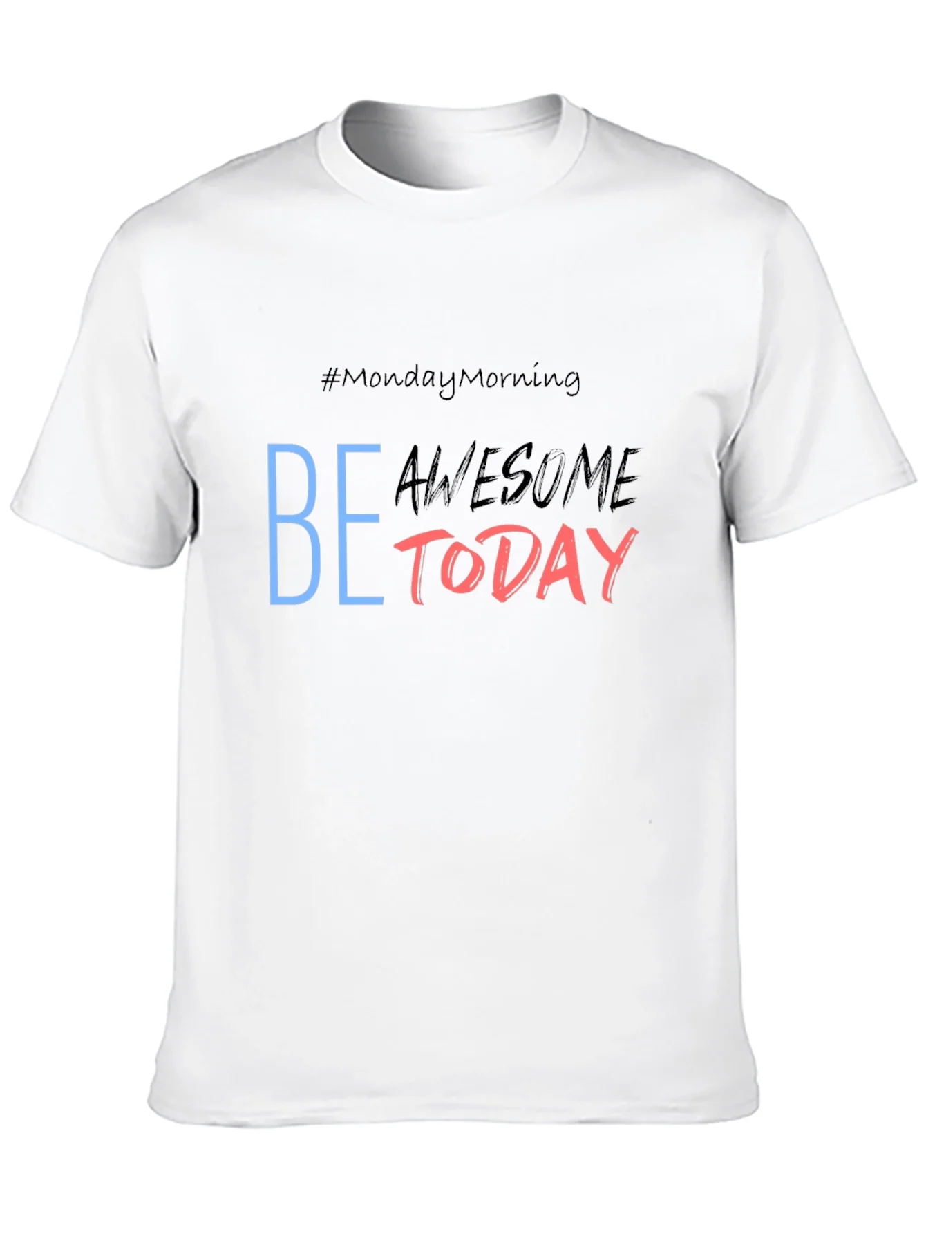 Be Awesome Today Graphic Tee - Black Casual T-Shirt