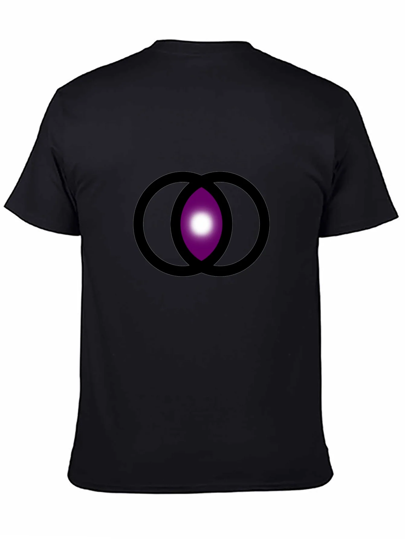 Abstract Eye Graphic Black T-Shirt