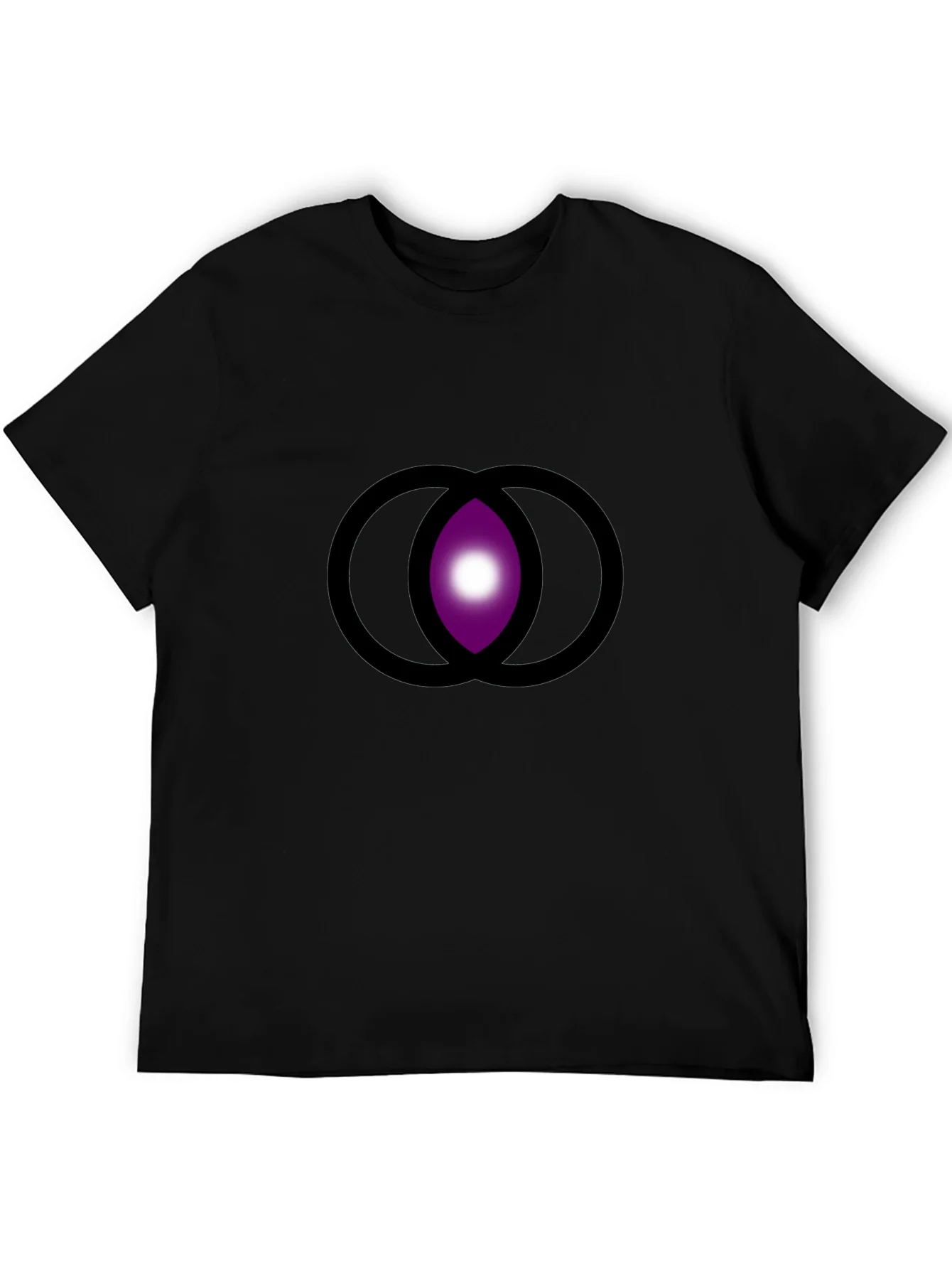 Abstract Eye Graphic Black T-Shirt