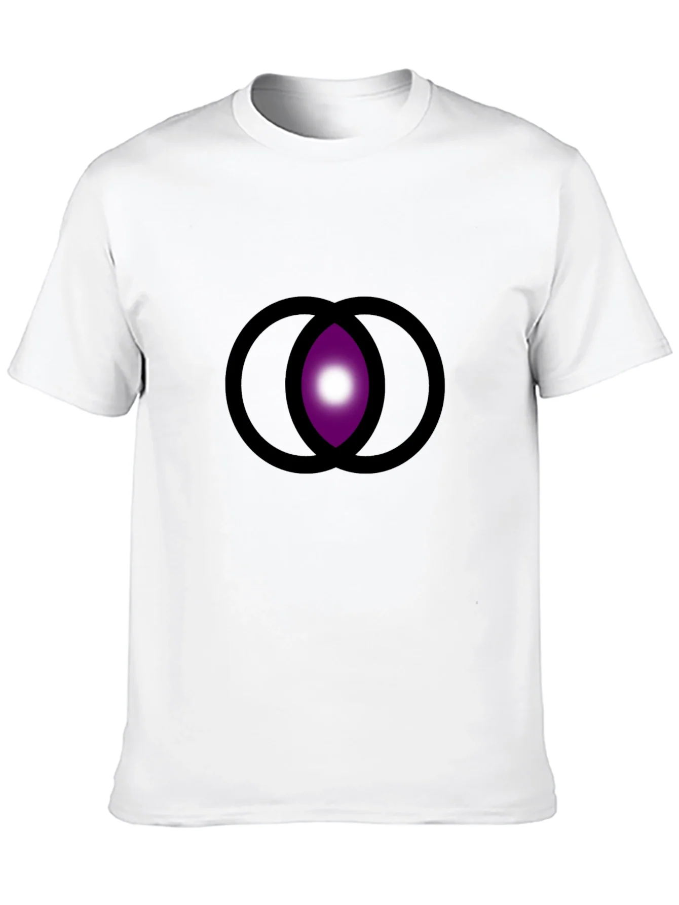 Abstract Eye Graphic Black T-Shirt