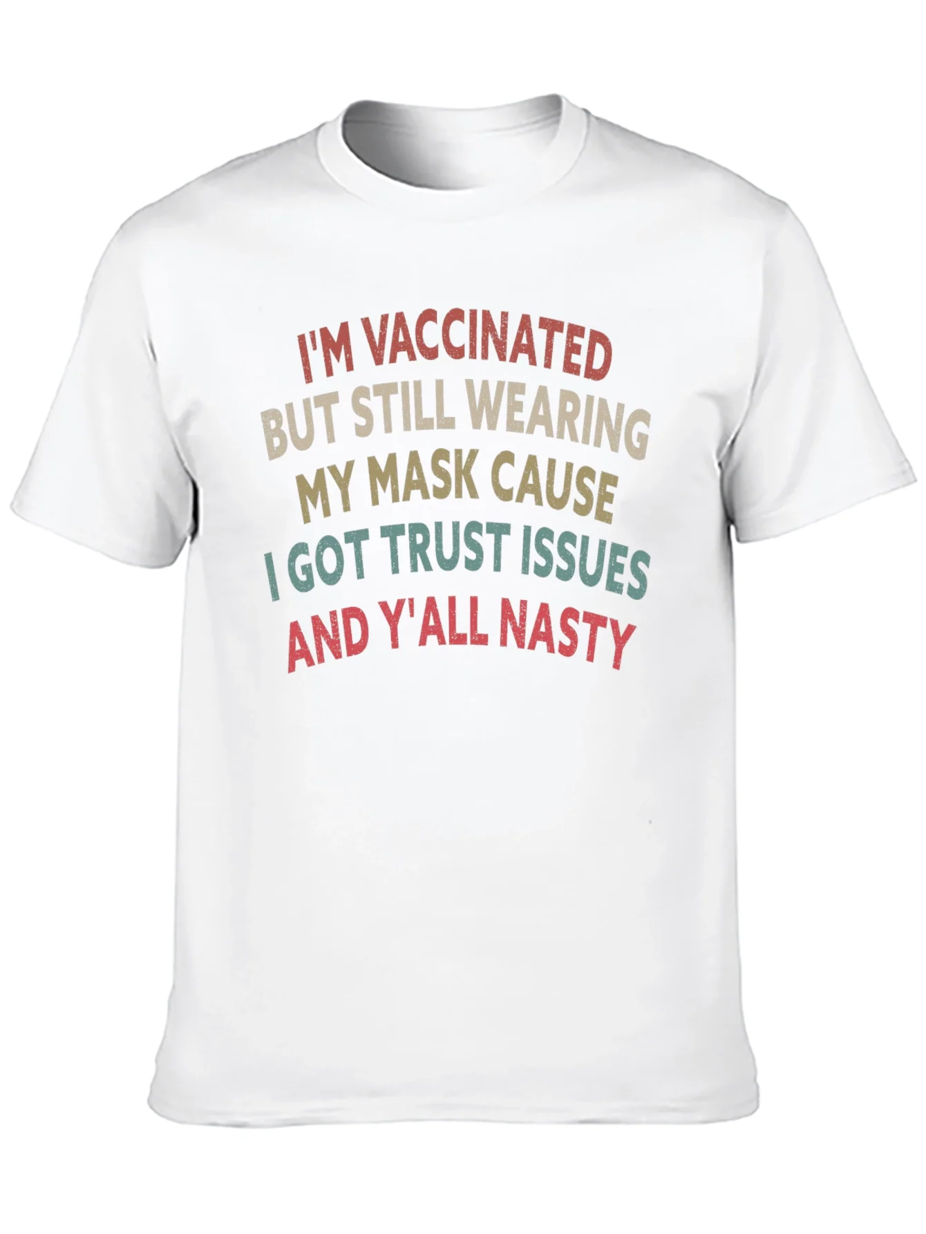Vaccinated Mask Graphic T-Shirt